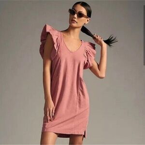 Anthropologie Daily Malibu Creek Dress - Dried Coral Sz XS